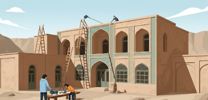دانلود ppt پاورپوینت طرح مرمتی خانه ی پروین اعتصامی کمیاب و عالی