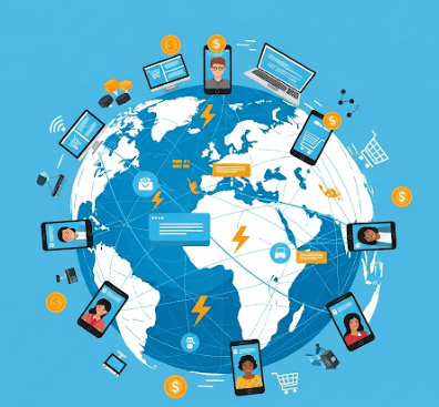 دانلود ppt پاورپوینت فرآیند تجارت الکترونیکی و تجارت سیار در ایران و جهان کمیاب و عالی