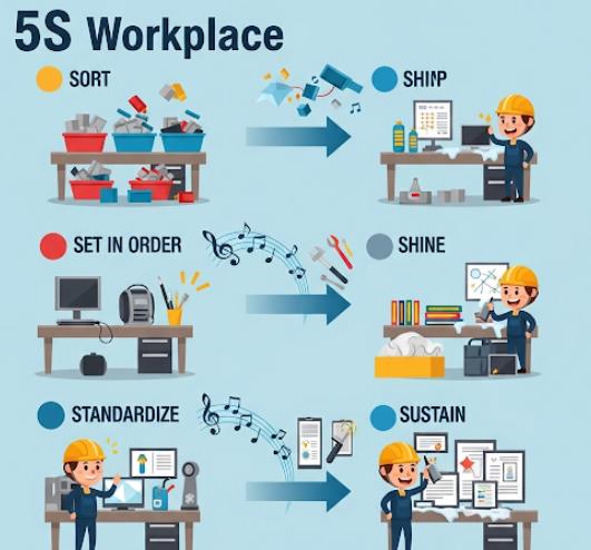 دانلود ppt پاورپوینت سیستم 5s در محل کار کمیاب و عالی