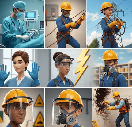 دانلود ppt پاورپوینت تجهیزات حفاظت فردی (PPE) کمیاب و عالی