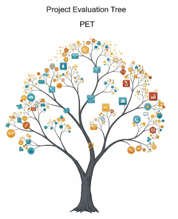 دانلود ppt پاورپوینت درخت ارزیابی پروژه(PET) کمیاب و عالی
