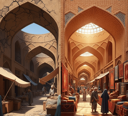 دانلود ppt پاورپوینت مرمت بازار تبریز کمیاب و عالی
