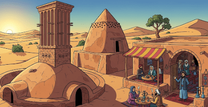 دانلود ppt پاورپوینت آب‌انبار، یخچال و قهوه‌خانه کمیاب و عالی