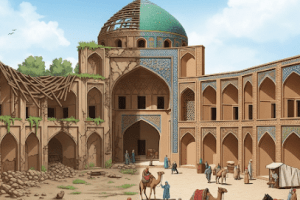 دانلود ppt پاورپوینت مرمت کارونسرا رباط سرپوش سبزوار کمیاب و عالی